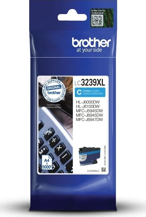 20190405123139_brother_lc3239xlc_cyan_lc3239xlc Brother LC3239XL Γνήσιο Μελάνι Εκτυπωτή InkJet Κυανό (LC-3239XLC) - Image 1