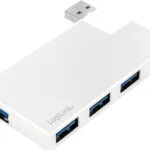 LogiLink USB 3.0 Hub 4 Θυρών με σύνδεση USB-A Ασημί UA0303