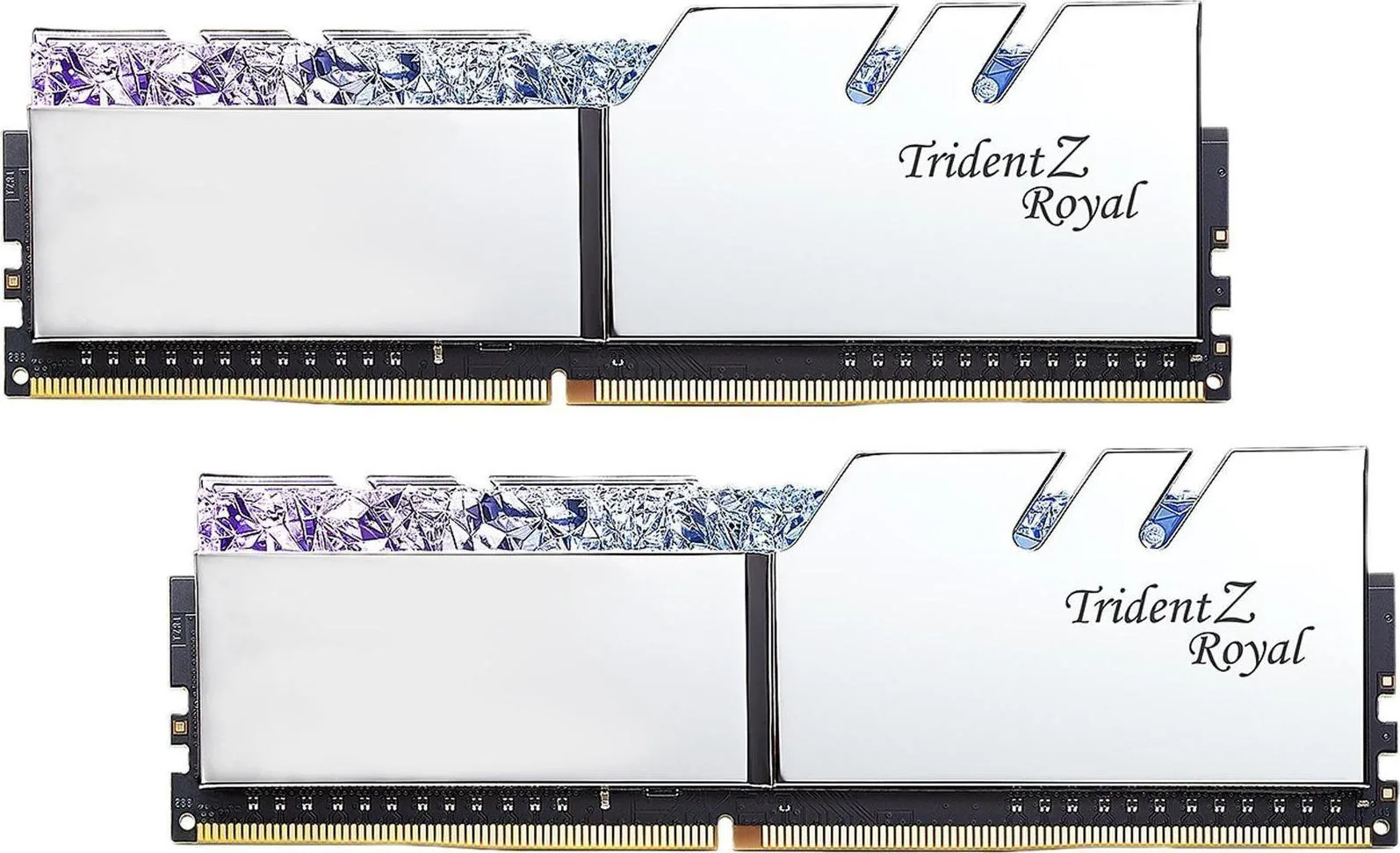 G.Skill Trident Z Royal DDR4 32GB RAM με 2x16GB Modules και Ταχύτητα 3200 για Desktop F4-3200C16D-32GTRS - Image 1