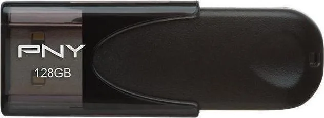 20190416171333_pny_attache_4_128gb_usb_2_0 PNY Attaché 4 128GB USB 2.0 Stick Μαύρο - Image 1