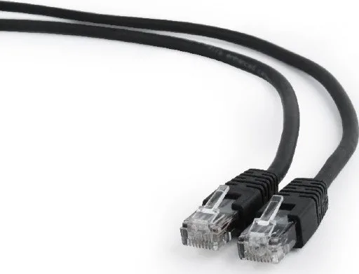 Cablexpert U/UTP Cat.5e Καλώδιο Δικτύου Ethernet 5m Μαύρο 1τμχ PP12-5M/BK - Image 1
