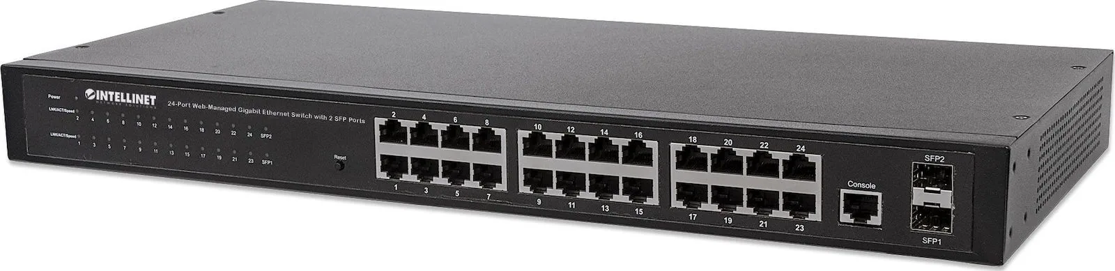 Intellinet 560917 Managed L2 Switch με 24 Θύρες Gigabit (1Gbps) Ethernet και 2 SFP Θύρες - Image 1