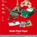 Canon MP-101 Φωτογραφικό Χαρτί Matte A4 (21x30) 170gr/m² για Εκτυπωτές Inkjet 50 Φύλλα (7981A005)