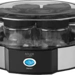 Adler AD 4476 AD 4476 Γιαουρτομηχανή με Βαζάκια 1.4lt Ασημί 20W
