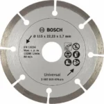 Bosch Δίσκος Κοπής Δομικών Υλικών 115mm 2607019474