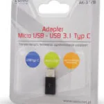 Savio Μετατροπέας micro USB female σε USB-C male 1τμχ AK-31/B