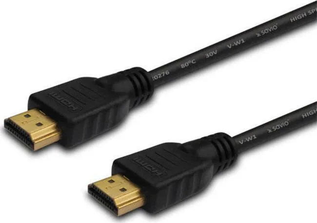 Savio HDMI 1.4 Cable HDMI male - HDMI male 10m Μαύρο CL-34 - Image 1