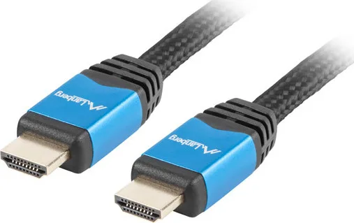 Lanberg Premium HDMI 1.4 Cable HDMI male - HDMI male 1.8m Μαύρο CA-HDMI-20CU-0018-BL - Image 1