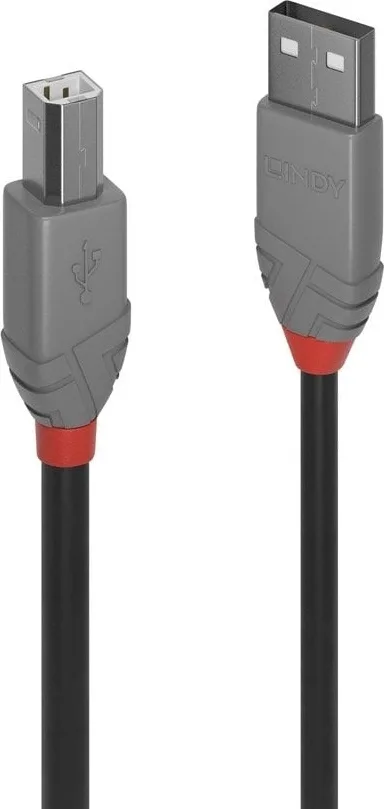 Lindy USB 2.0 Cable USB-A male - USB-B male 2m (36673) - Image 1