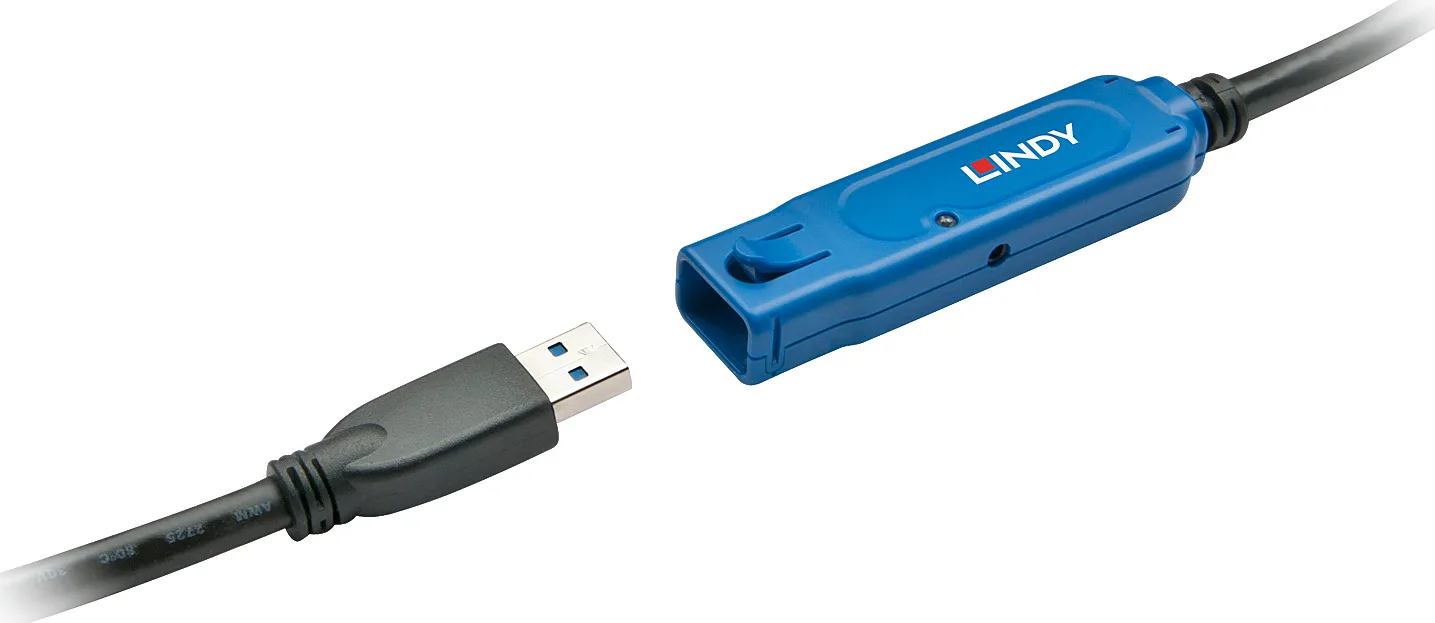 Lindy USB 3.0 Cable USB-A male - USB-A female Μαύρο 15m 43229 - Image 1