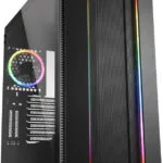 Sharkoon Elite Shark CA200M Gaming Midi Tower Κουτί Υπολογιστή με Πλαϊνό Παράθυρο και RGB Φωτισμό Μαύρο