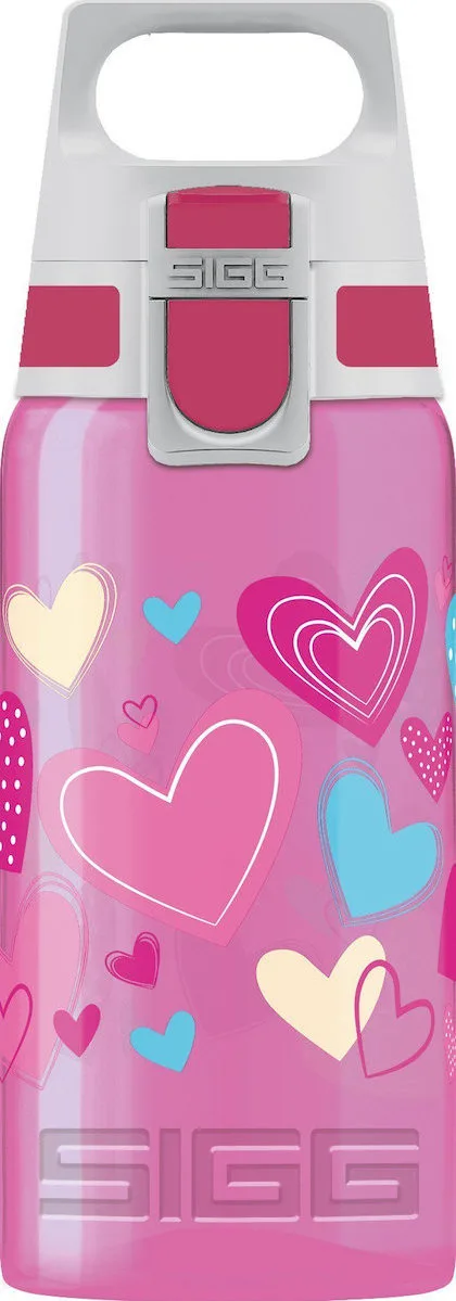 20190906103132_sigg_viva_one_hearts_8686_00_500ml Sigg Viva One Παιδικό Παγούρι Πλαστικό Φούξια 500ml 8686.00 - Image 1