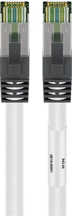 Goobay S/FTP Cat.8.1 Καλώδιο Δικτύου Ethernet 3m Λευκό 1τμχ 55126 - Image 1