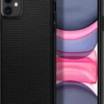 Spigen Liquid Air Back Cover Σιλικόνης Μαύρο (iPhone 11) 076CS27184