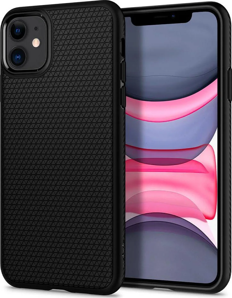 20190917165239_spigen_liquid_air_back_cover_silikonis_mayro_iphone_11 Spigen Liquid Air Back Cover Σιλικόνης Μαύρο (iPhone 11) 076CS27184 - Image 1