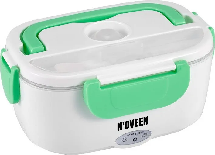 20191007164342_n_oveen_thermainomeno_fagitodocheio_1100ml_40w_lb330_prasino N'Oveen Ηλεκτρικό Δοχείο Φαγητού Πλαστικό Πράσινο 1.1lt LB330 - Image 1
