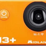 Midland Η3+ Action Camera Full HD (1080p) Υποβρύχια (με Θήκη) με Οθόνη 2" και Wi-Fi Πορτοκαλί