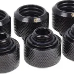 Alphacool Eiszapfen 16mm Fittings Μαύρο 17379