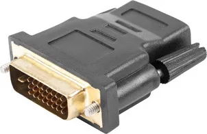 20191118125839_lanberg_dvi_d_male_hdmi_female_ad_0010_bk Lanberg Μετατροπέας DVI-D male σε HDMI female 1τμχ AD-0010-BK - Image 1