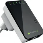 Techly I-WL-REPEATER2 WiFi Extender Single Band (2.4GHz) 300Mbps με 2 Θύρες Ethernet