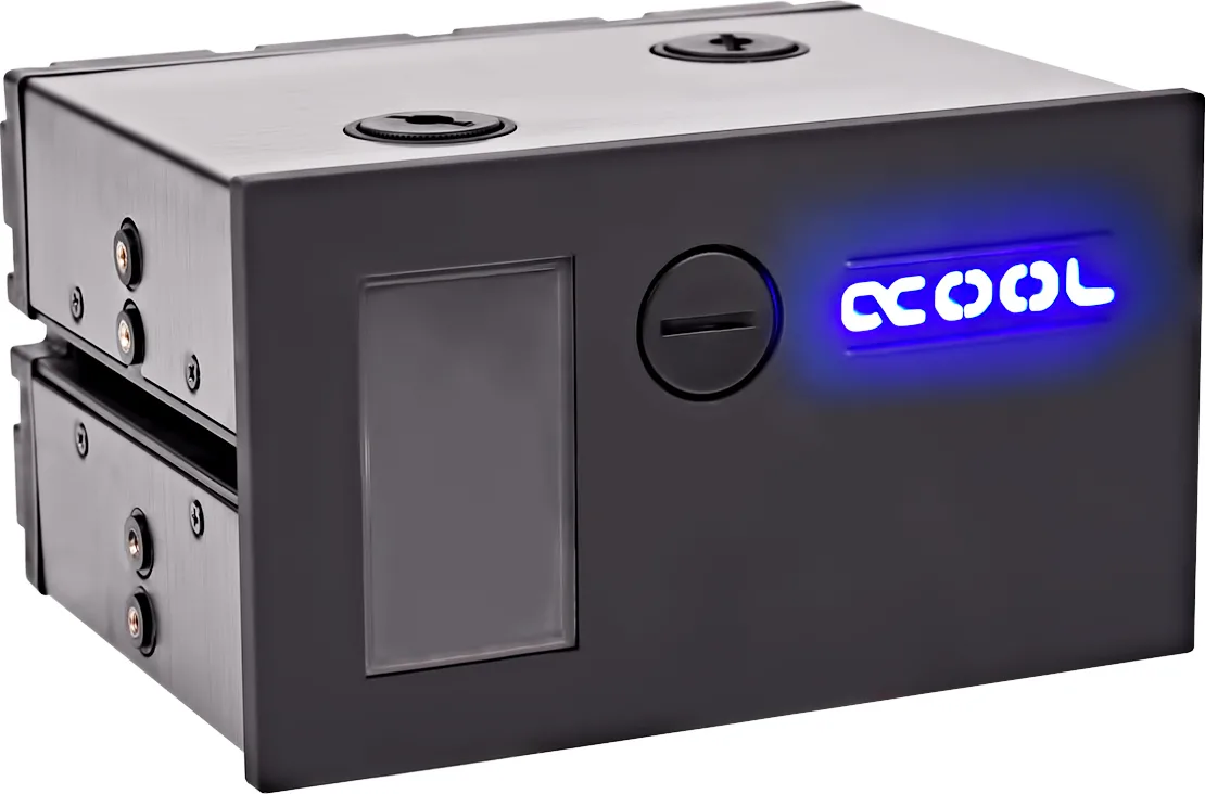 Alphacool Alphacool Ice Tray - Single Laing D5 - Dual 5.25 Bay Station - Image 1