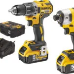 Dewalt DCK268P2T Σετ Δραπανοκατσάβιδο & Μπουλονόκλειδο 18V με 2 Μπαταρίες 5Ah και Θήκη