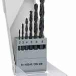Bosch HSS Twist Drill Set PointTeQ Σετ 6 Διαμαντοτρύπανα HSS με Κυλινδρικό Στέλεχος για Μέταλλο 2608577346