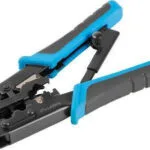 Lanberg Πρέσα Ακροδεκτών Δικτύου RJ12, RJ11, RJ45 με Απογυμνωτή, Μηχανισμό Καστάνιας και Μόνωση (Μήκος 180mm) NT-0201