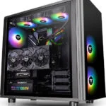 Thermaltake View 31 TG ARGB Gaming Midi Tower Κουτί Υπολογιστή με Πλαϊνό Παράθυρο Μαύρο