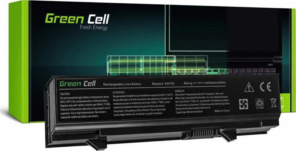 Green Cell Συμβατή Μπαταρία για Dell Latitude E5400/E5410/E5500/E5510 με 4400mAh (DE29) - Image 1