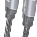 Cablexpert HDMI 2.0 Braided Cable HDMI male - HDMI male 1m Ασημί CCBP-HDMI-1M