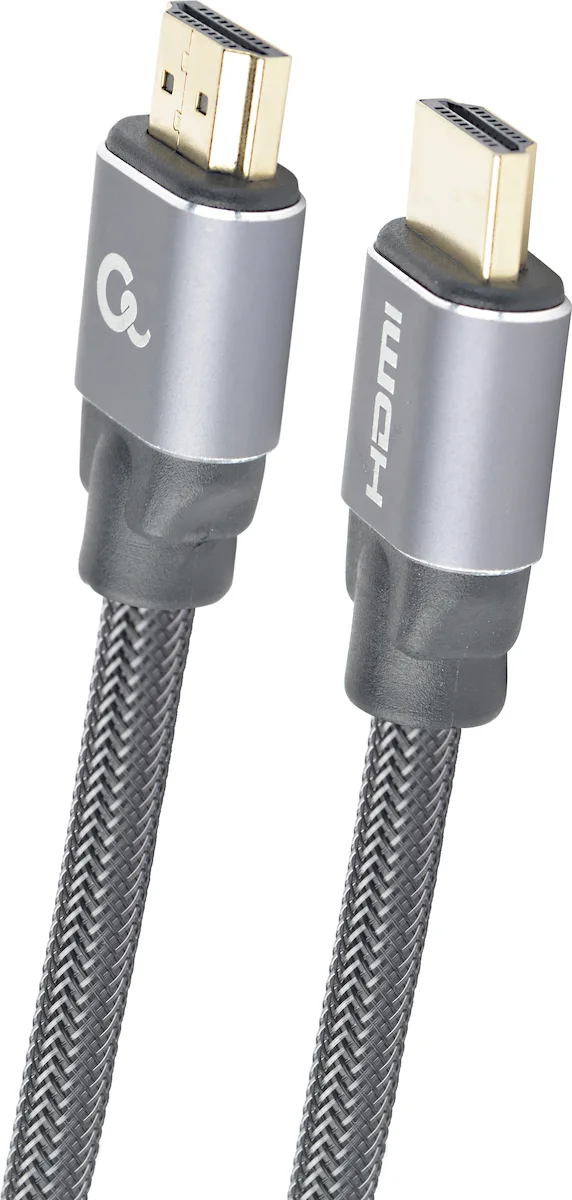 Cablexpert HDMI 2.0 Braided Cable HDMI male - HDMI male 5m Γκρι CCBP-HDMI-5M - Image 1