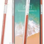 Celly Hexagon 2 Back Cover Σιλικόνης Πορτοκαλί (iPhone X / Xs) HEXAGON900OR