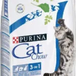 Cat Chow 3 in 1 Ξηρά Τροφή χωρίς Γλουτένη για Ενήλικες Στειρωμένες Γάτες με Γαλοπούλα 1.5kg