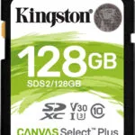 Kingston Canvas Select Plus SDXC 128GB U3 V30 UHS-I 100MB/s