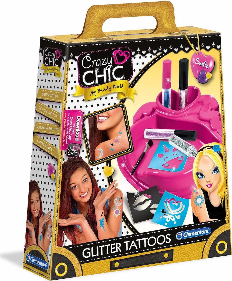 20200304124929_clementoni_crazy_chic_glitter_tattoo Clementoni Crazy Chic Glitter Tattoo Παιδικά Τατουάζ 18513 - Image 1