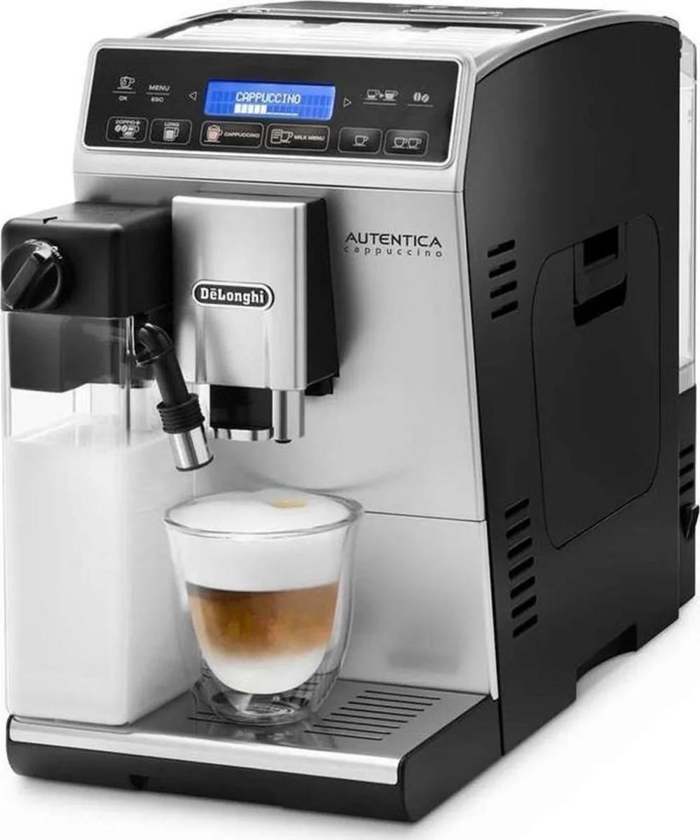 20200304132927_delonghi_autentica_etam_29_660_sb De'Longhi Autentica Αυτόματη Μηχανή Espresso 1450W Πίεσης 15bar για Cappuccino με Μύλο Άλεσης Ασημί - Image 1