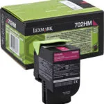 Lexmark 702HM Γνήσιο Toner Laser Εκτυπωτή Ματζέντα High Yield Return Program 3000 Σελίδων 70C2HM0