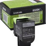 Lexmark 802K Γνήσιο Toner Laser Εκτυπωτή Μαύρο Return Program 1000 Σελίδων 80C20K0