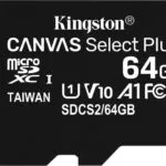 Kingston Canvas Select Plus microSDXC 64GB Class 10 U1 V10 A1 UHS-I