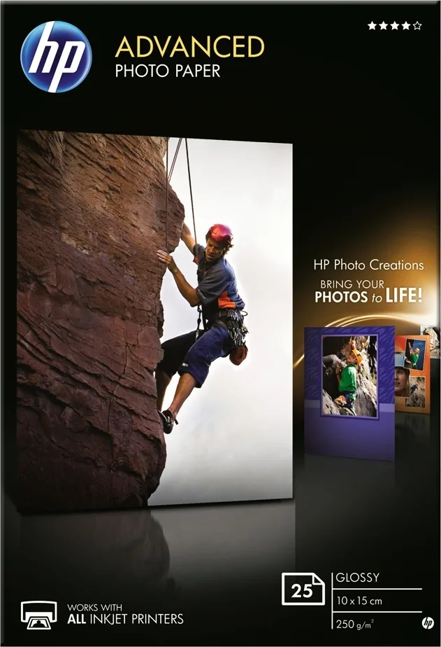 HP Advanced Glossy Φωτογραφικό Χαρτί A6 (10x15) 250gr/m² για Εκτυπωτές Inkjet 25 Φύλλα (Q8691A) - Image 1