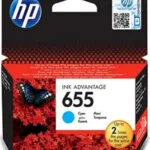 HP 655 Γνήσιο Μελάνι Εκτυπωτή InkJet Κυανό (CZ110AE)