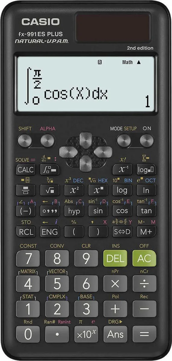 20200317162306_casio_fx_991es_plus_2 Casio FX-991ES Plus 2nd edition Αριθμομηχανή Επιστημονική 12 Ψηφίων σε Μαύρο Χρώμα FX 991 ES PLUS 2E - Image 1