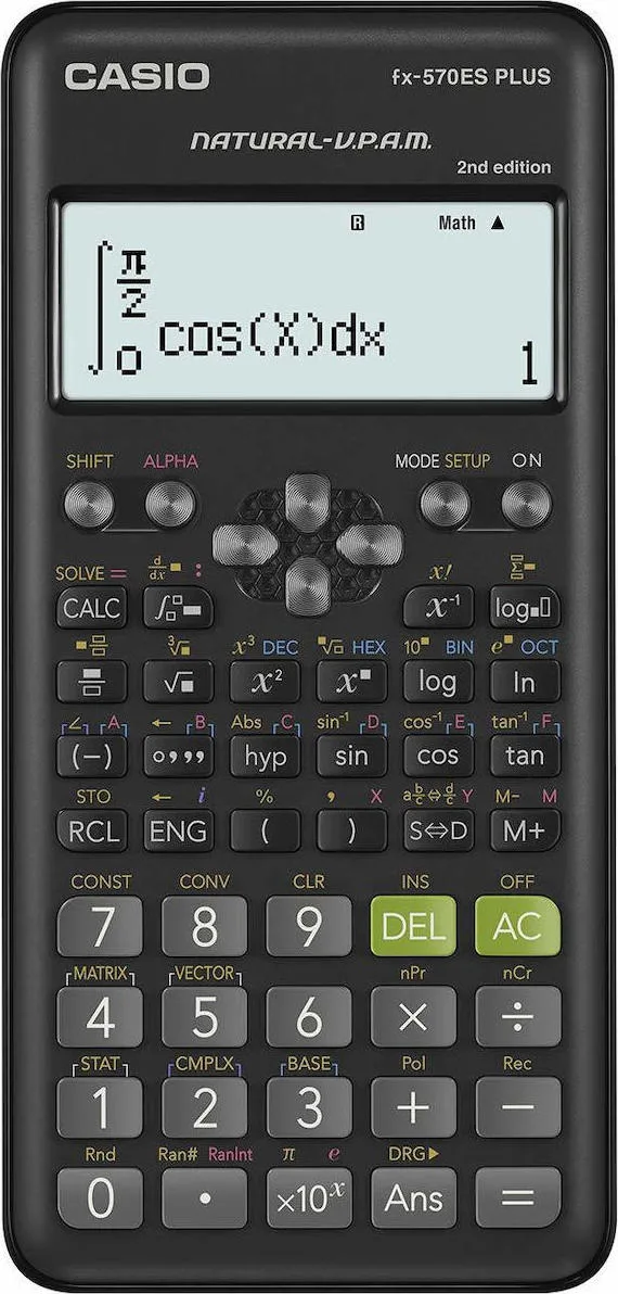 20200317164749_casio_fx_570es_plus_2 Casio Fx-570es Plus Αριθμομηχανή Επιστημονική 15 Ψηφίων σε Μαύρο Χρώμα FX-570ES Plus - Image 1