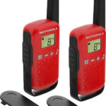 Motorola Talkabout T42 Ασύρματος Πομποδέκτης PMR 0.5W με Μονόχρωμη Οθόνη Σετ 2τμχ Σε Κόκκινο Χρώμα