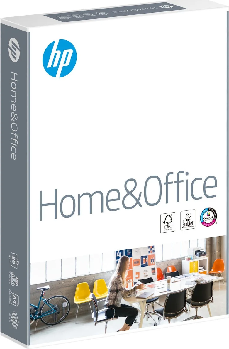 20200327163026_hp_home_office_80gr_m_a4_500_fylla HP Home & Office Paper Χαρτί Εκτύπωσης A4 80gr/m² 500 φύλλα CHP150 - Image 1