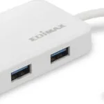 Edimax EU-4308 USB 3.1 Hub 3 Θυρών με σύνδεση USB-C / Ethernet Λευκό