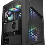 Thermaltake Commander G32 TG ARGB Gaming Midi Tower Κουτί Υπολογιστή με Πλαϊνό Παράθυρο Μαύρο