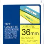 Brother TZE-661 Ταινία Ετικετογράφου 8m x 36mm σε Κίτρινο Χρώμα TZE-661