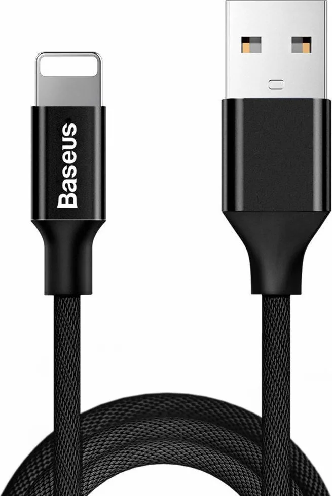 Baseus Yiven Braided USB to Lightning Cable Μαύρο 1.8m (Yiven) - Image 1
